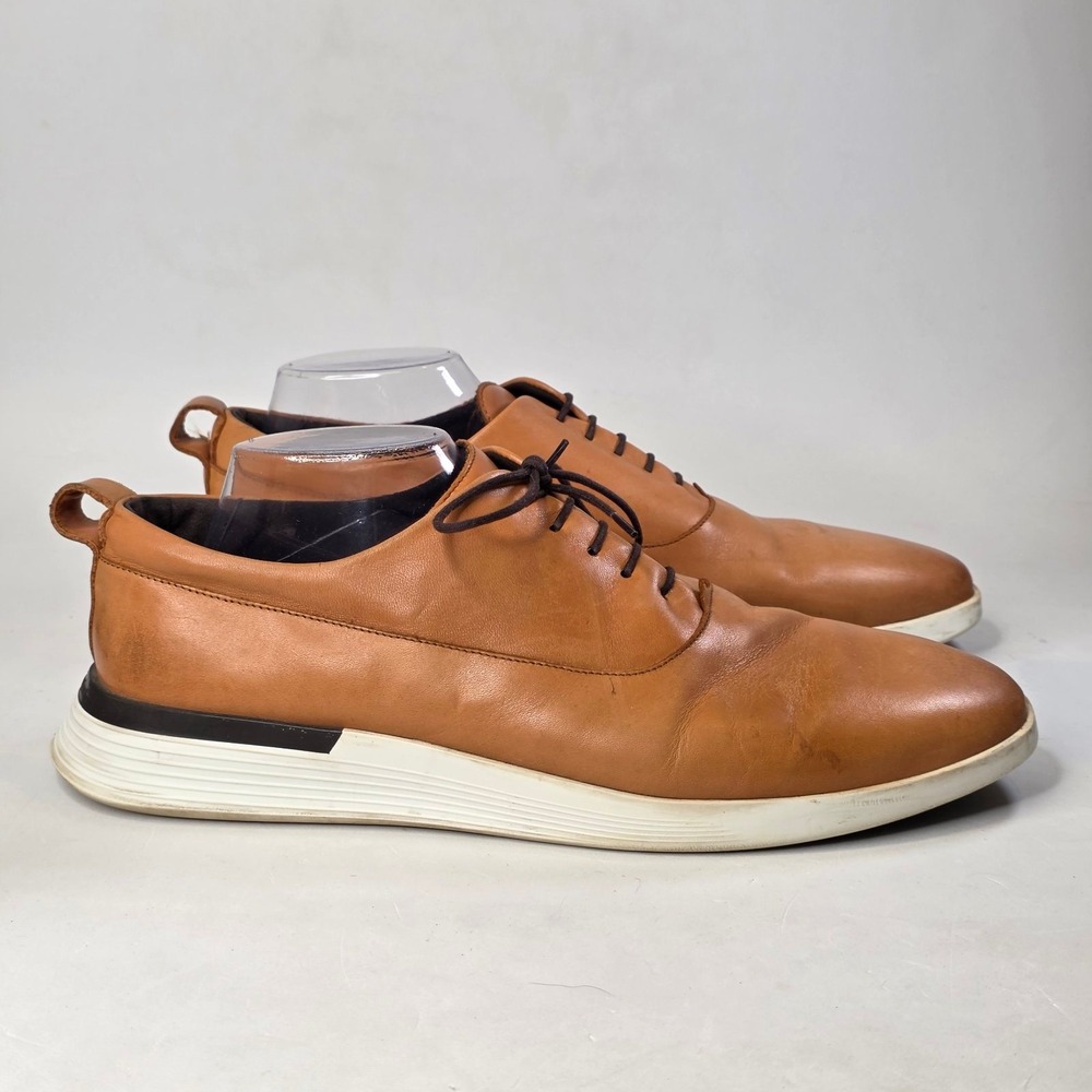 Wolf & Shepherd Crossover Oxford Shoes Mens 12 Honey Tan Leather Hybrid Sneakers